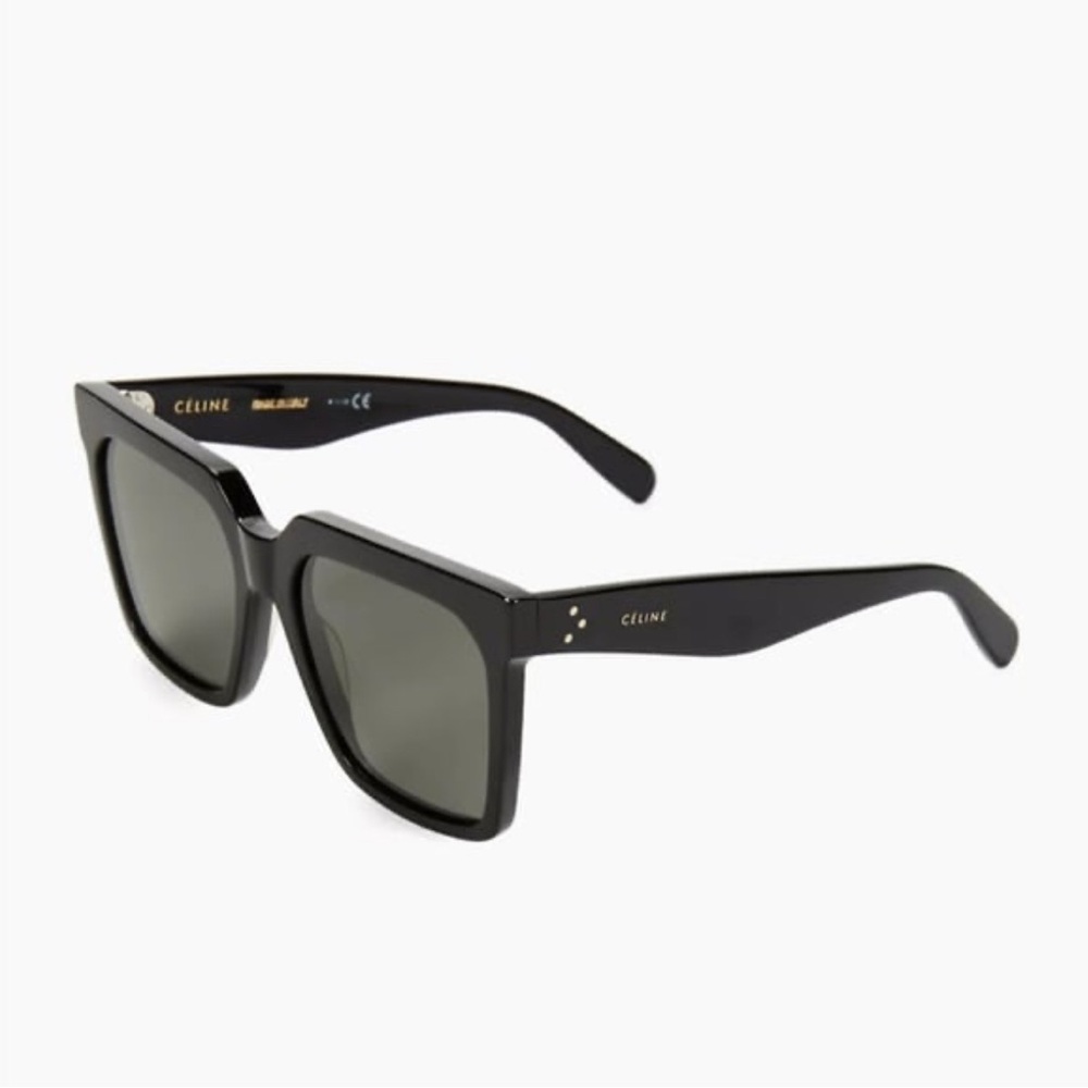 Celine Black Square Oversized Sunglasses - Picture 11 of 12